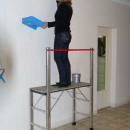 Echafaudage 90cm 3.1m léger aluminium