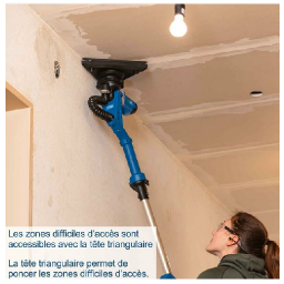 Ponceuse girafe triangulaire pour plâtre